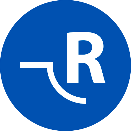R blau kreis